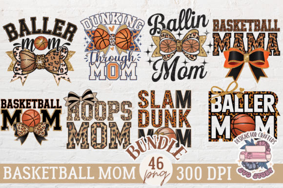 Basketball Mom Sublimation Bundle 46 PNG: A Versatile Graphic Design Asset for Modern Branding