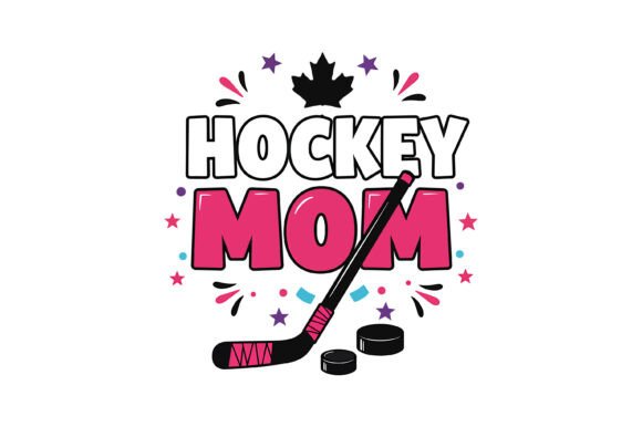 Colorful Hockey Mom Vector Design – A Versatile Graphic for T-Shirt Creations