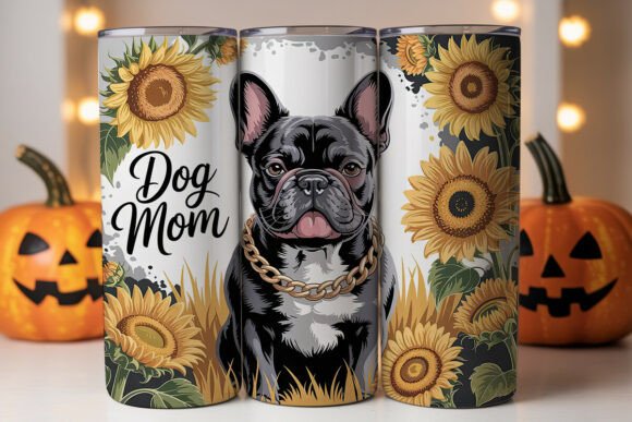 Dog Mom French Bulldog Tumbler Wrap: A Versatile Graphic for Branding and Marketing