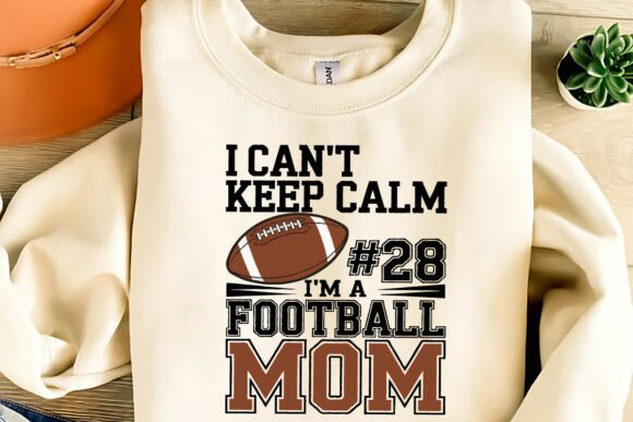 Football Mom – T-Shirt Design Graphics for Handmade Creations