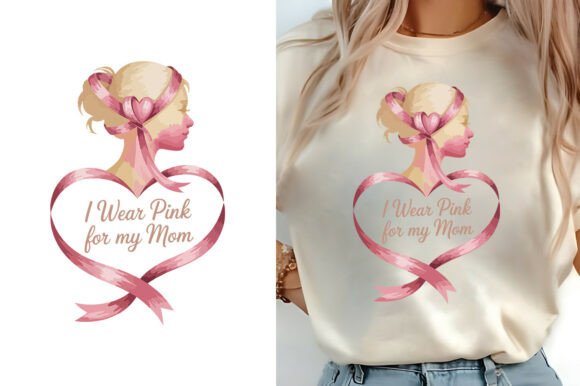 I Wear Pink for My Mom Cancer T-shirt Graphics and T-Shirt Designs Review