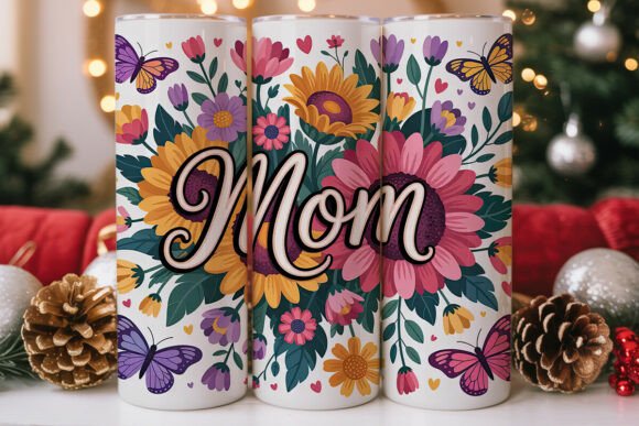 Mom Floral Tumbler Wrap – A Versatile Graphic for Creative Sellers