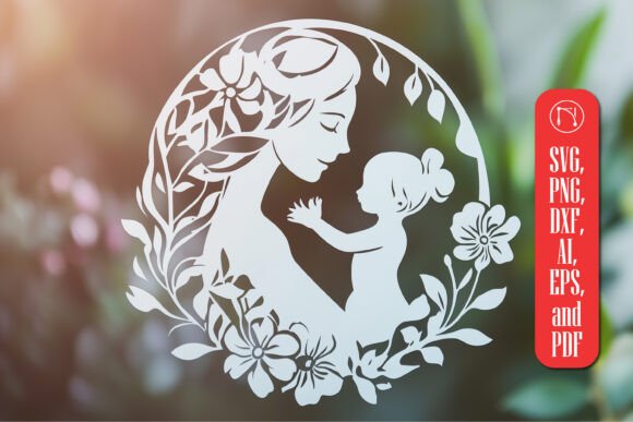Paper Cut Mother’s Day SVG for Laser Cutting Projects