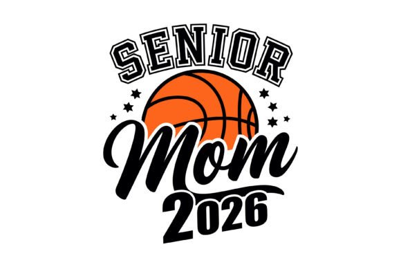 Senior Mom Basketball 2026 Design: A Versatile Graphic for Content Creators