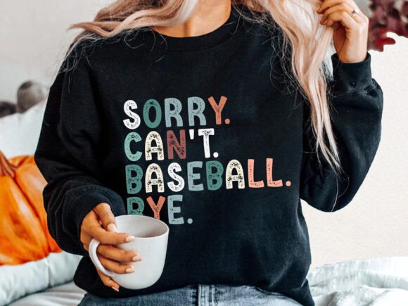 Sorry Can’t Baseball Bye Season Mom PNG: A Versatile Graphic Design Asset for T-Shirt Designs