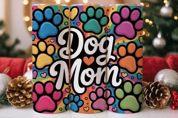 Vibrant Paw Prints Dog Mom Tumbler Wrap Review